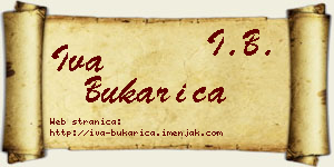 Iva Bukarica vizit kartica